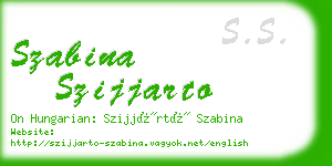 szabina szijjarto business card